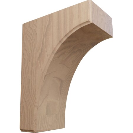 Ekena Millwork 3 1/2"W x 6"D x 8"H Clarksville Bracket, Mahogany BKTW04X06X08CVGM